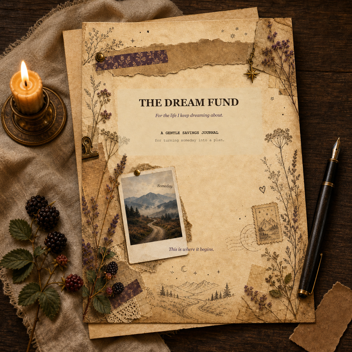 The Dream Fund | Printable Savings Journal & Goal Tracker