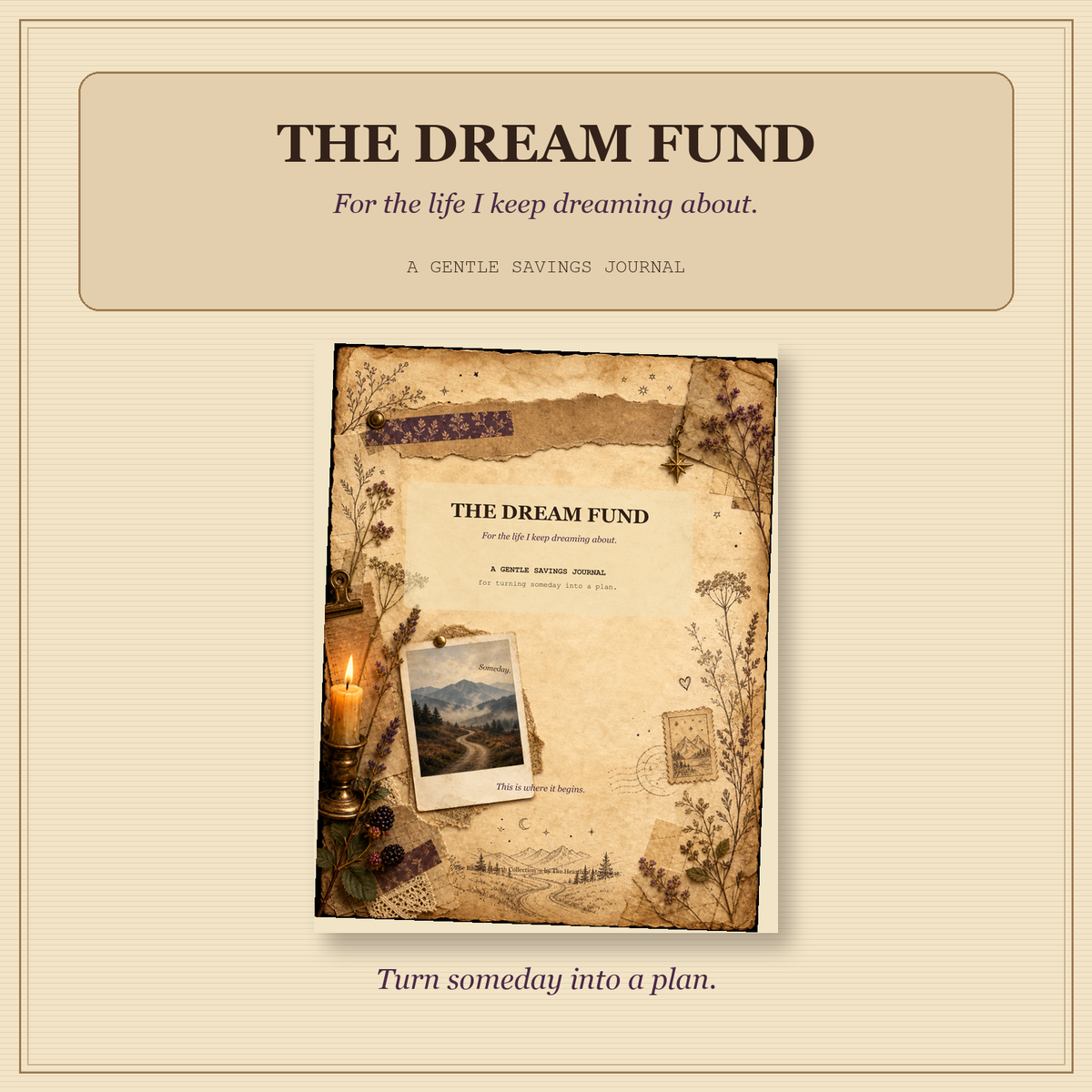 The Dream Fund | Printable Savings Journal & Goal Tracker