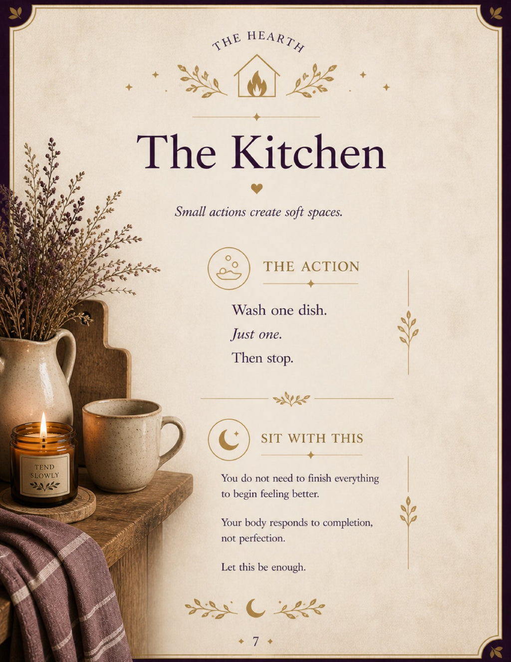 The Hearth Return | Gentle Home Reset & Rest Workbook