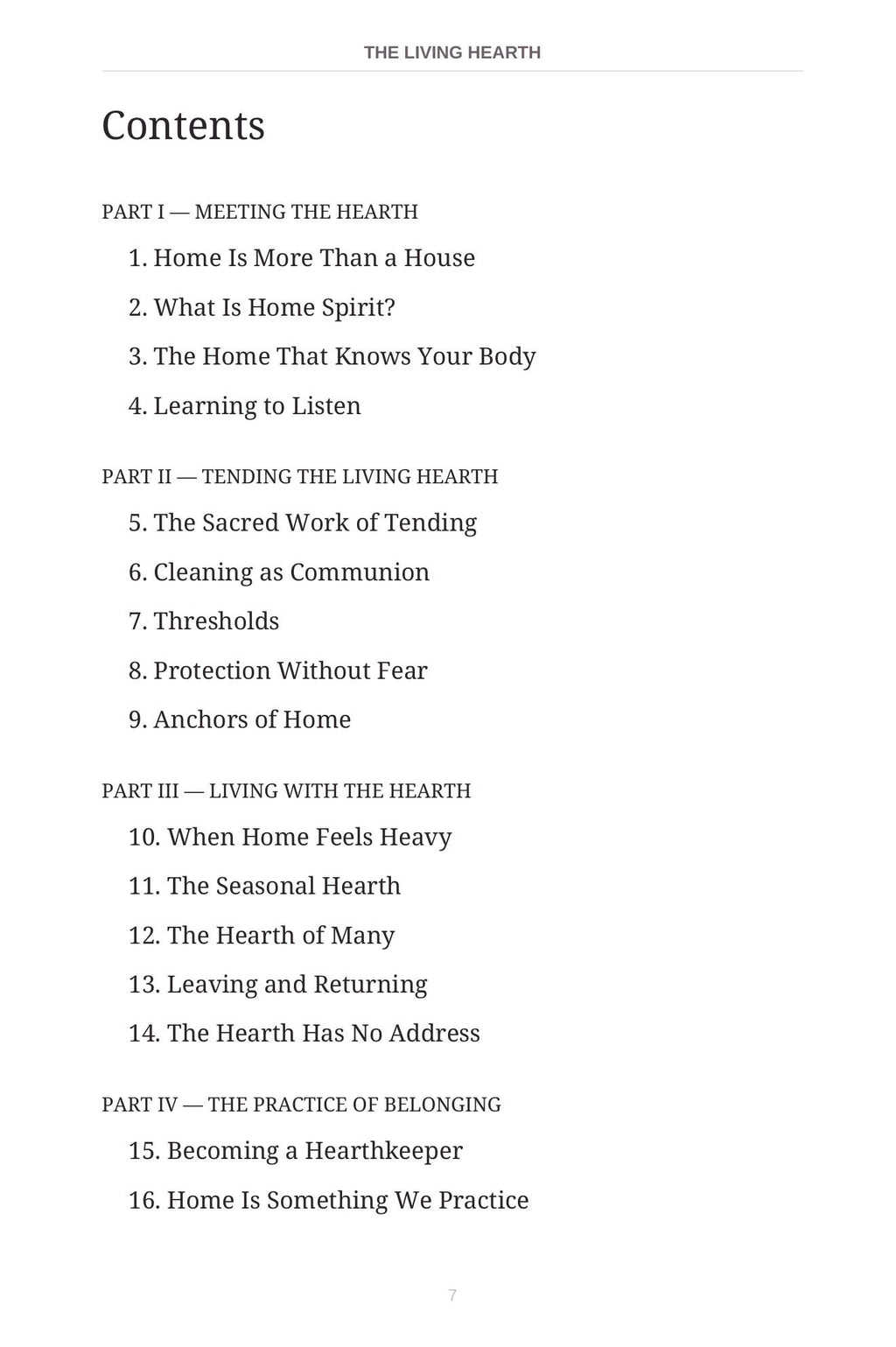 The Living Hearth | Home Spirit, Sacred Tending & Belonging