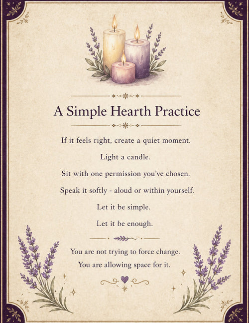 Permission Slips From the Hearth | Printable Self-Care Practice