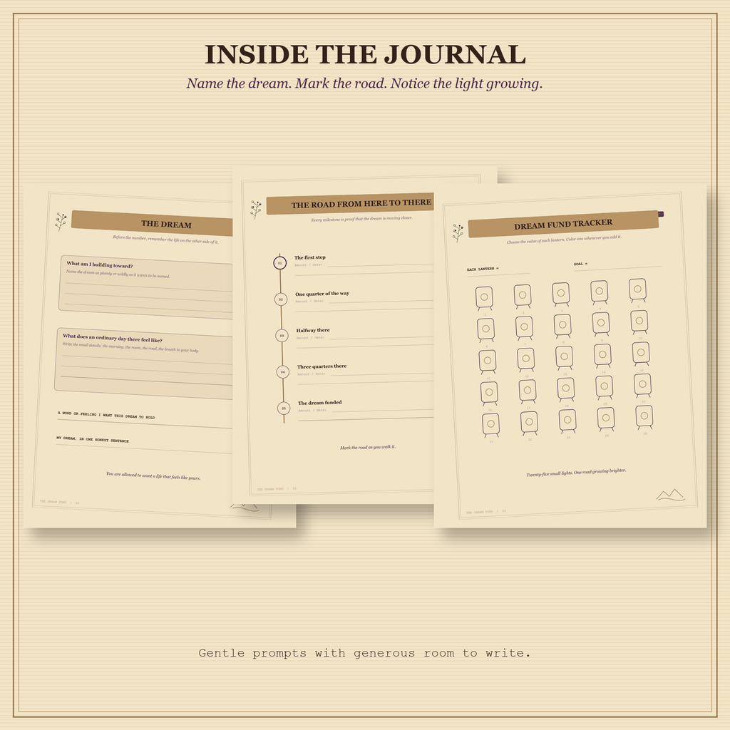 The Dream Fund | Printable Savings Journal & Goal Tracker