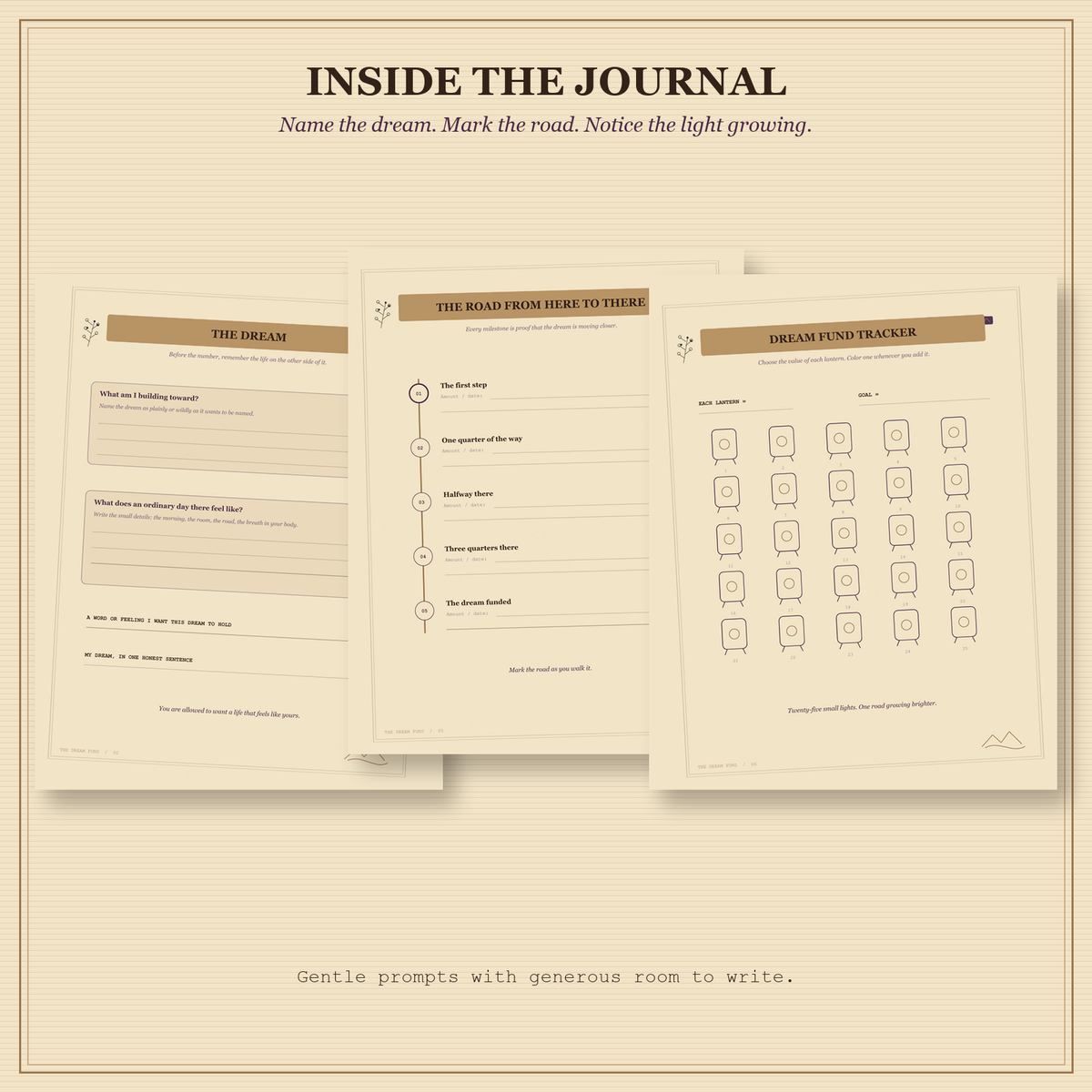 The Dream Fund | Printable Savings Journal & Goal Tracker