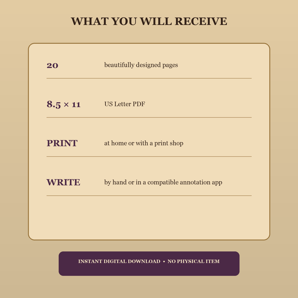 Someday Isn't a Date | Printable Dream Planning Workbook