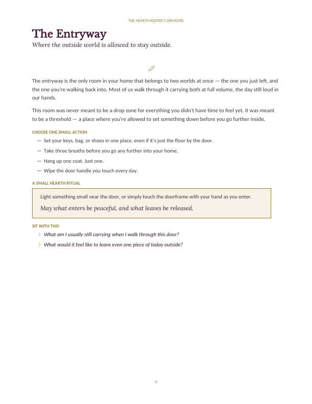 The Hearth Keeper's Grimoire | Gentle Home Ritual Guide
