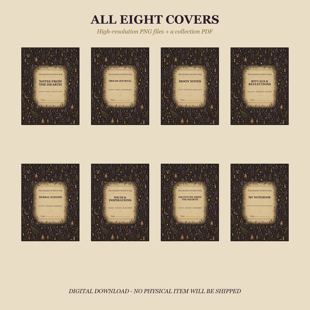Everyday Hearth Digital Notebook Covers | 8 Goodnotes & Notability Covers
