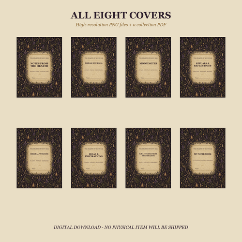 Everyday Hearth Digital Notebook Covers | 8 Goodnotes & Notability Covers