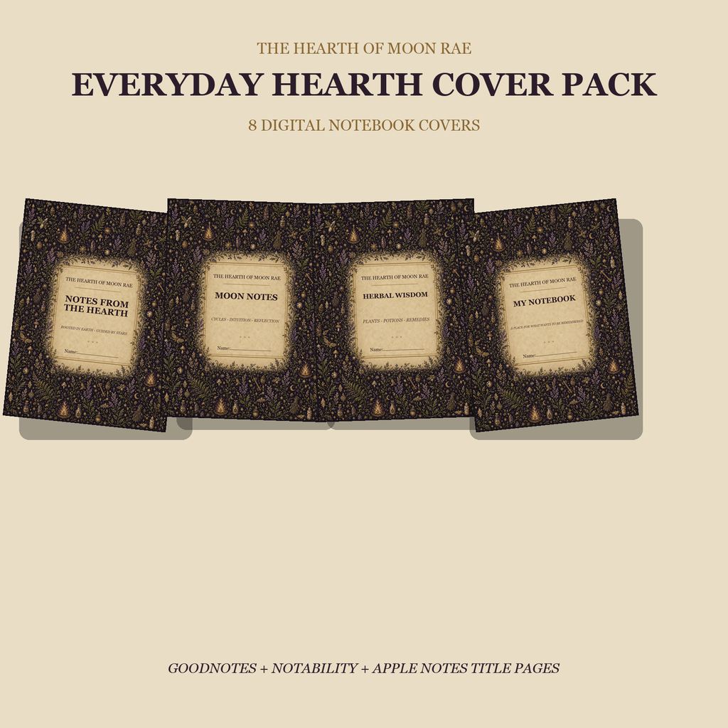 Everyday Hearth Digital Notebook Covers | 8 Goodnotes & Notability Covers