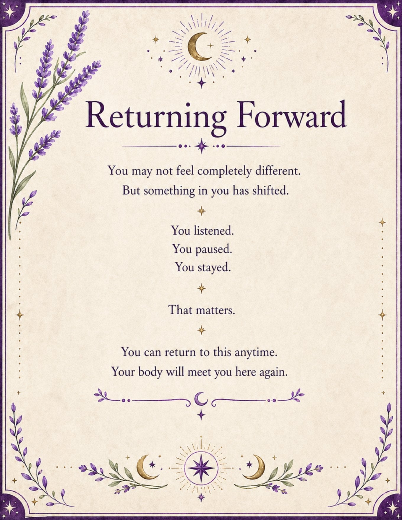 Return to Your Body | 7-Day Somatic Hearth Reset